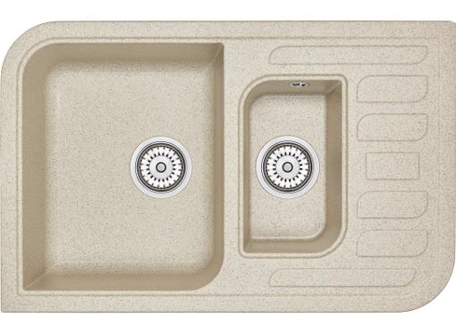 Изображение товара Кухонная мойка GRANULA GR-7803 классик из кварцевого камня с двумя чашами