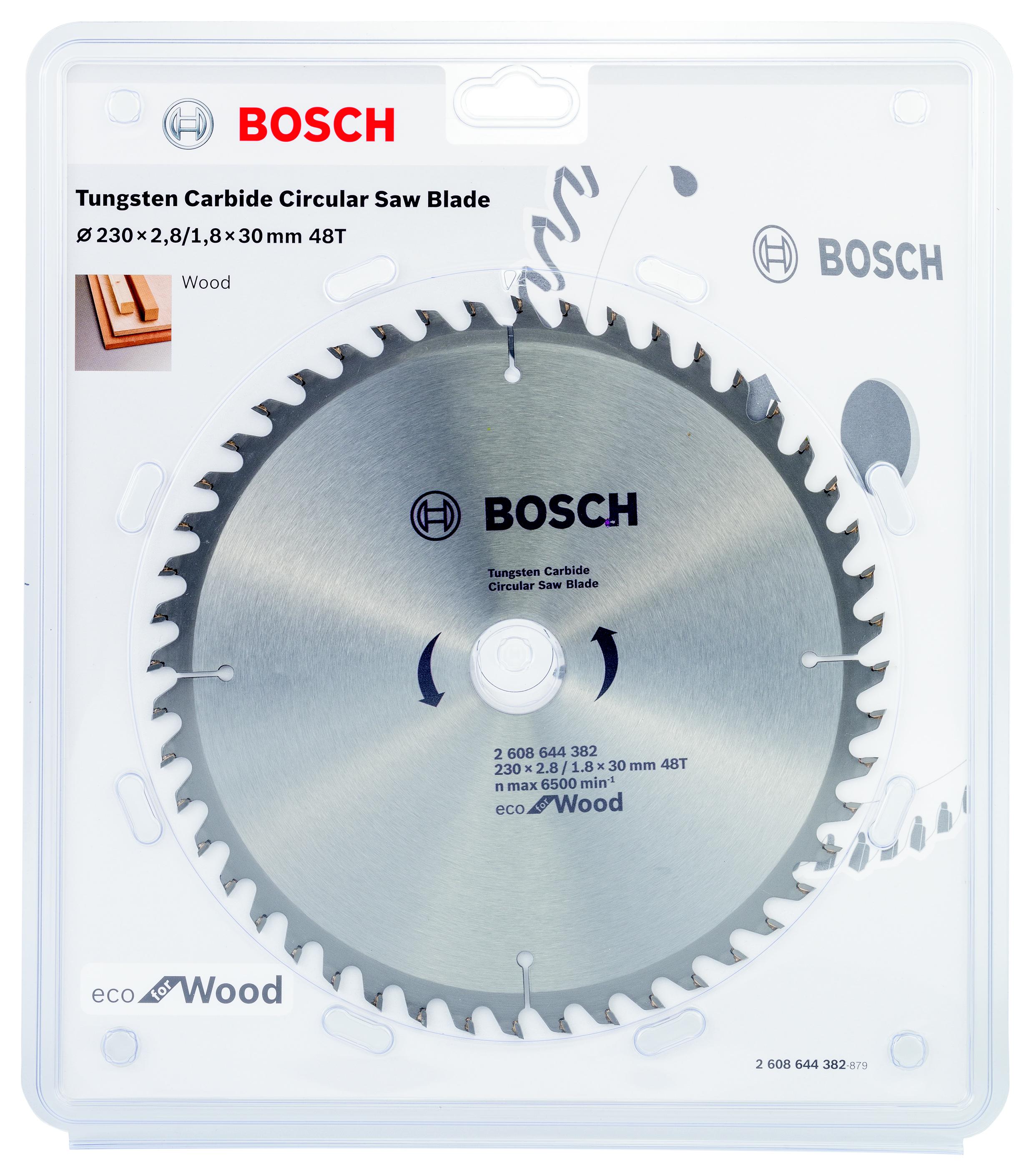 фото Диск пильный твердосплавный bosch ф230х30мм 48зуб. (eco wo 2608644382)