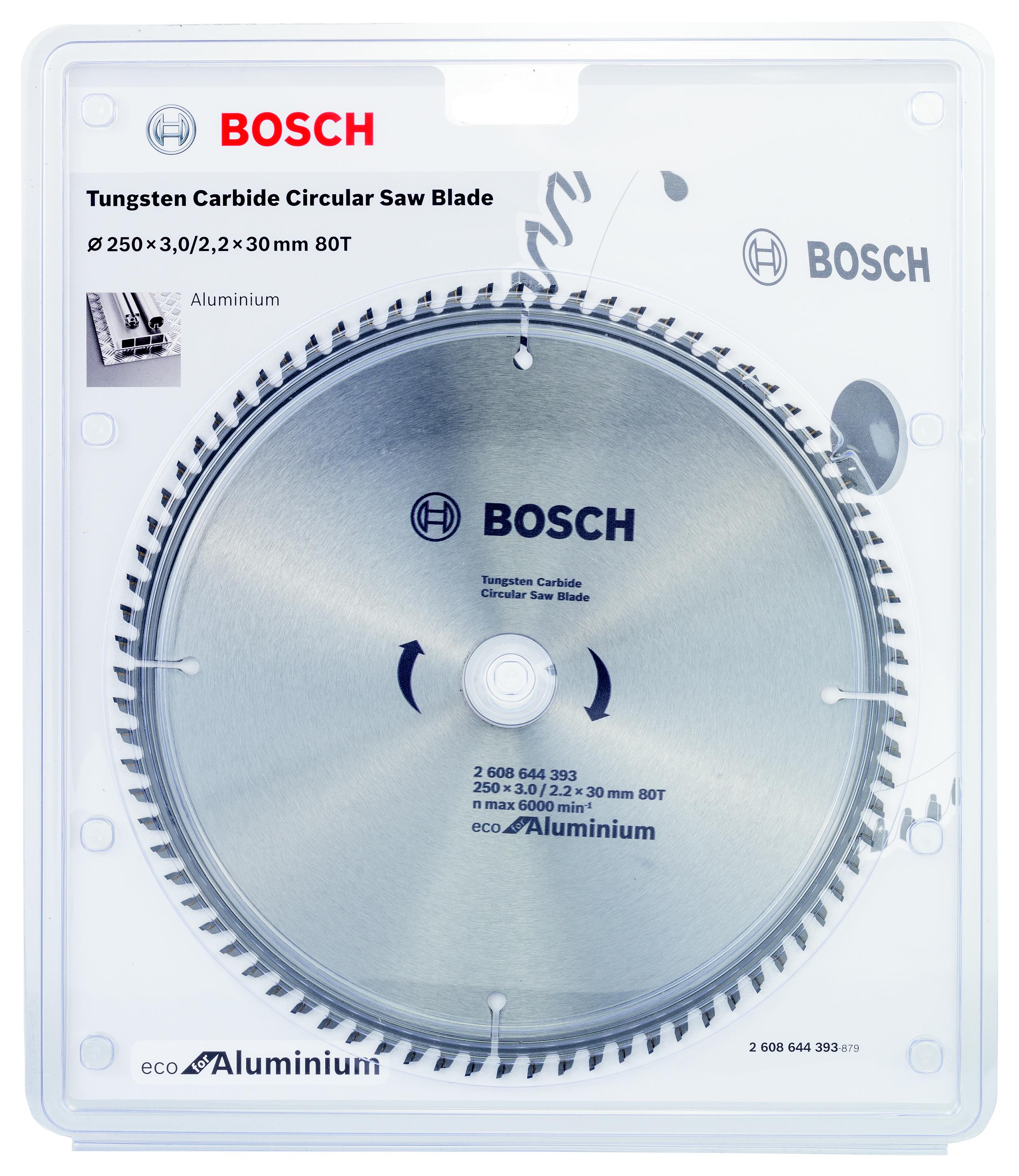 фото Диск пильный твердосплавный bosch ф250х30мм 80зуб. (eco al 2.608.644.393)