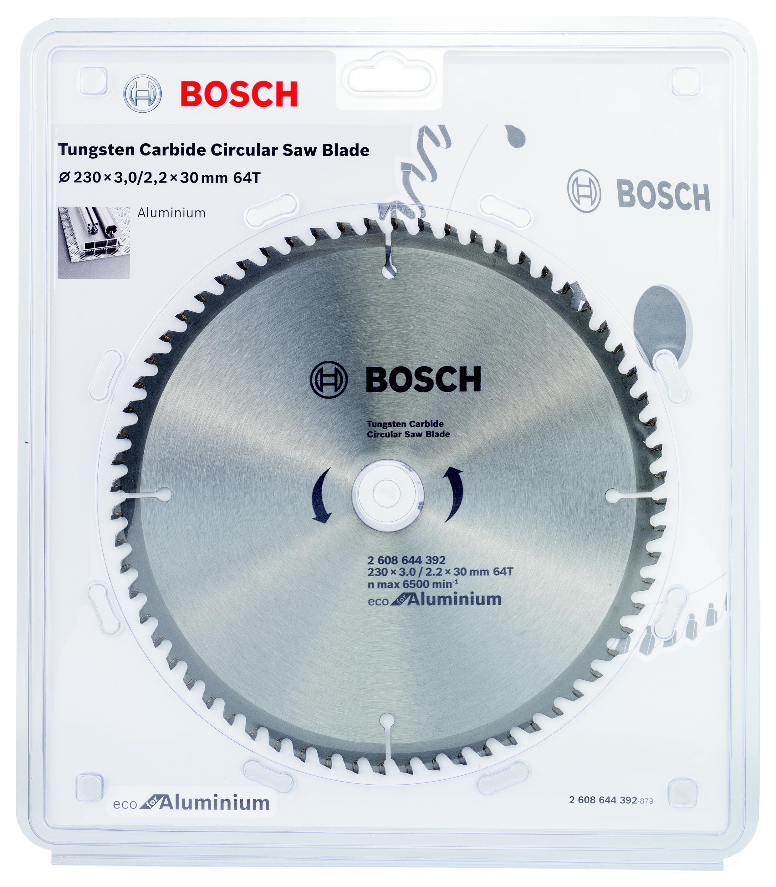 фото Диск пильный твердосплавный bosch ф230х30мм 64зуб. (eco al 2608644392)