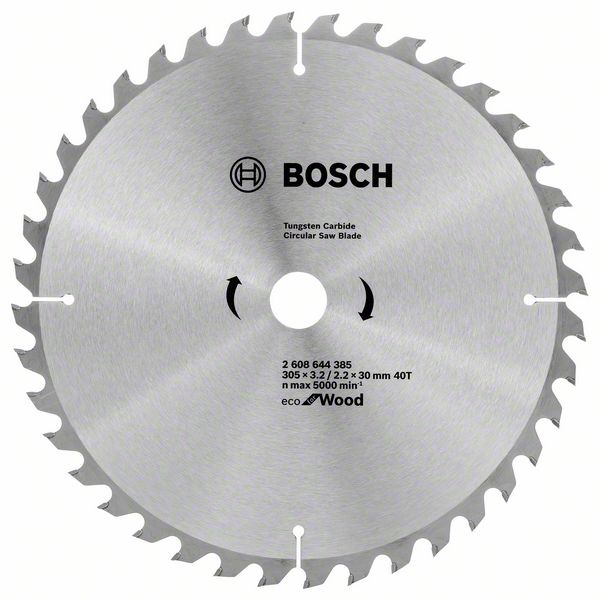 фото Диск пильный твердосплавный bosch ф305х30мм 40зуб. (eco wo 2.608.644.385)