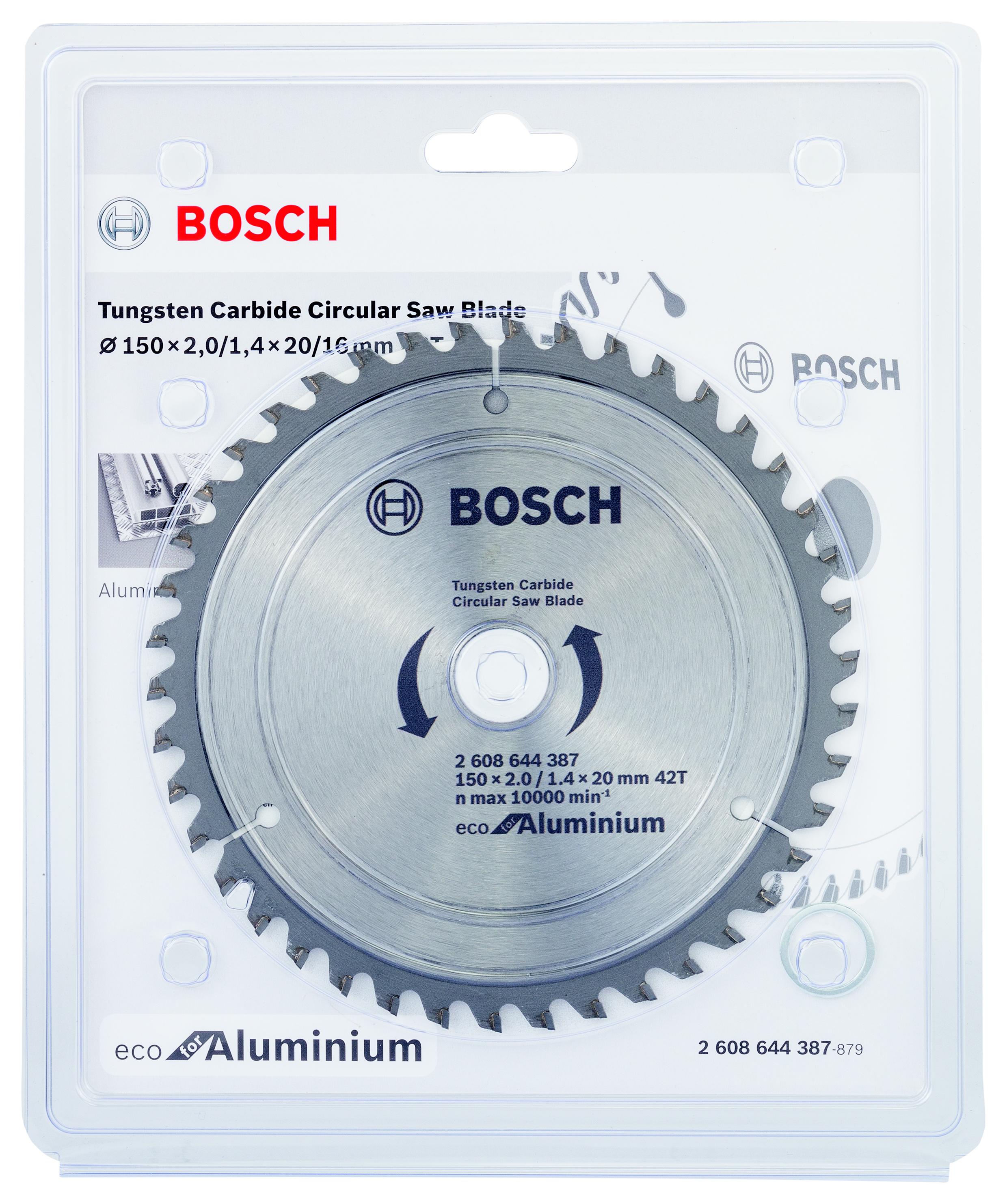 фото Диск пильный твердосплавный bosch ф150х20мм 42зуб. (eco al 2608644387)