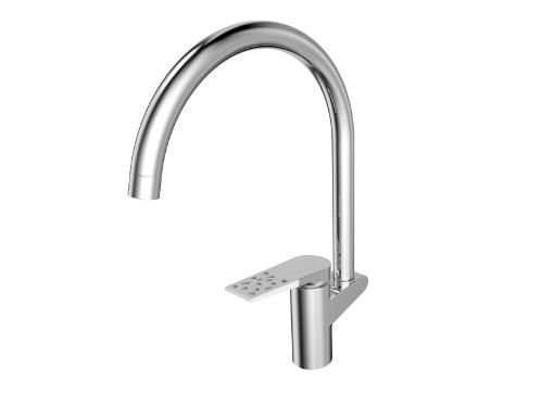 Изображение товара Смеситель для кухни РМC SL121W-017F с керамическим картриджом и поворотным изливом