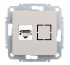 Изображение товара Компьютерная розетка ZAKRU ZA215405 8P8C бежевый IP20 монтаж скрытый