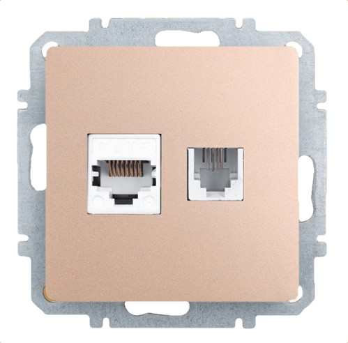 

Розетка Zakru Za215406 Золото