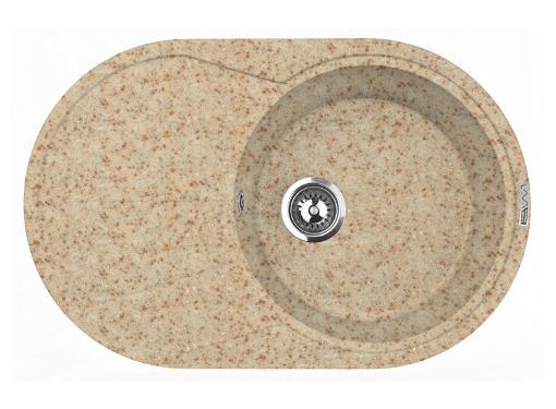 Изображение товара Кухонная мойка LAVA E3.DUN овальная светлый беж монтаж сверху