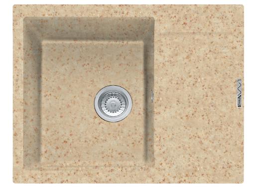 Изображение товара Кухонная мойка LAVA L7.DUN, компактная прямоугольная светлый бежевый искусственный материал