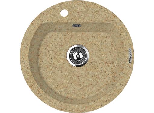Изображение товара Мойка кухонная LAVA R3.SAH sahara бежевый - круглая встраиваемая мойка
