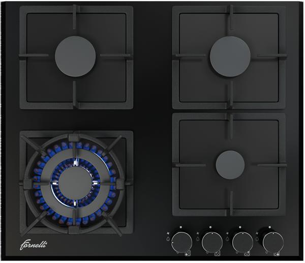 

Панель варочная Fornelli Pga 60 quadro bl