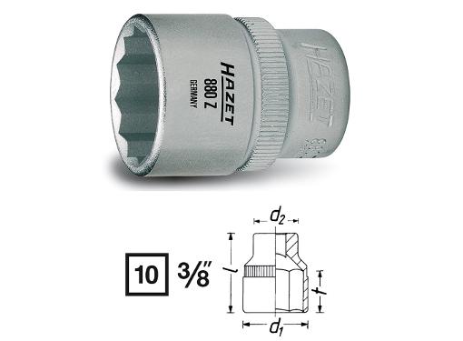   HAZET  10, S 3/8'' (880Z-10)