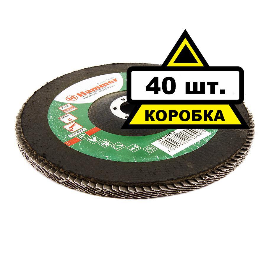 

Круг Лепестковый Торцевой (КЛТ) Hammer Ф180х22 p40