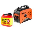 Бензиновый генератор WESTER GNB1100i  1,1КВт+Топливная карта АИ-92 10л +Канистра 10л