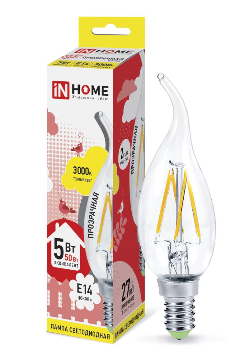

Лампа светодиодная Asd In home led-СВЕЧА НА ВЕТРУ-deco 5Вт 230В Е14 3000К
