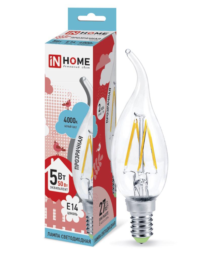 

Лампа светодиодная Asd In home led-СВЕЧА НА ВЕТРУ-deco 5Вт 230В Е14 4000К
