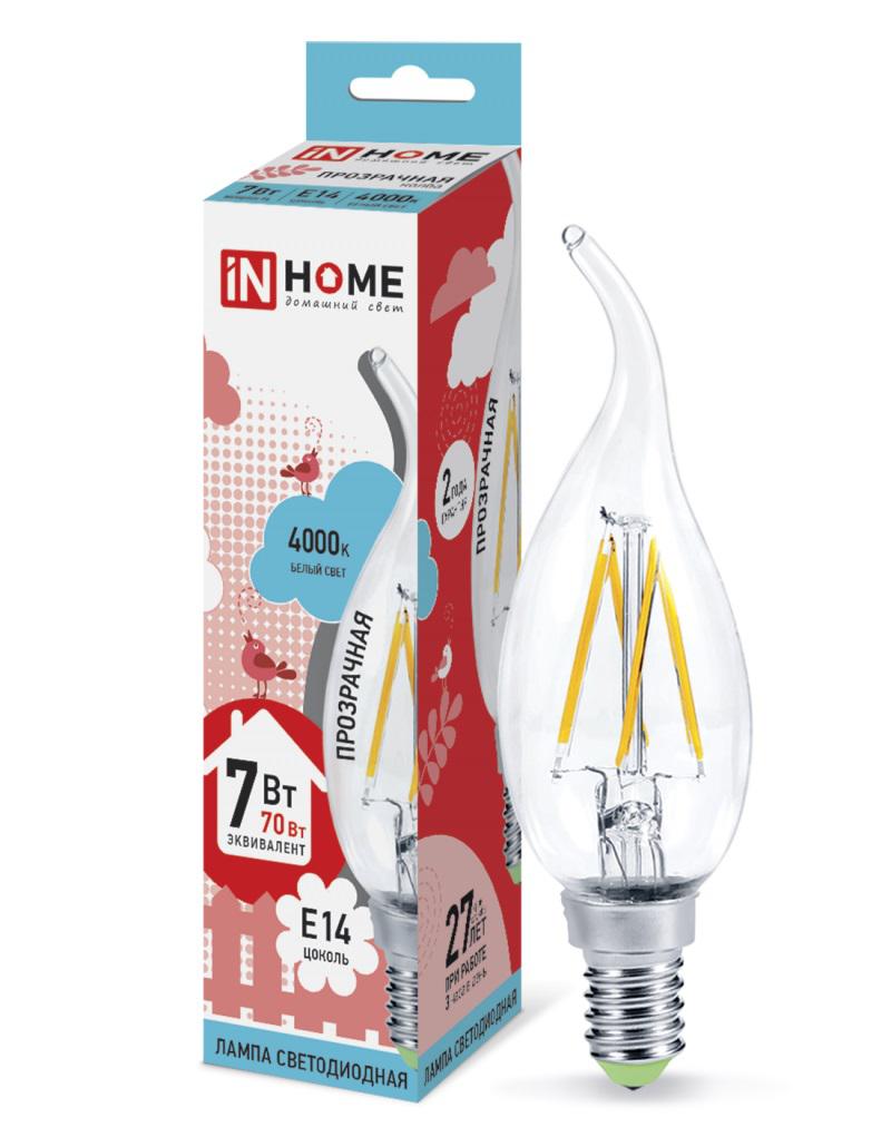 

Лампа светодиодная Asd In home led-СВЕЧА НА ВЕТРУ-deco 7Вт 230В Е14 4000К
