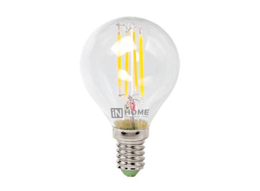 Изображение товара Светодиодная лампа ASD IN HOME LED-ШАР-deco 5Вт с цоколем E14 прозрачная теплый свет