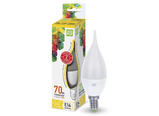 Изображение товара Лампа светодиодная ASD LED-СВЕЧА НА ВЕТРУ-standard 7.5Вт 230В E14 3000К