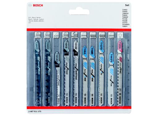 Изображение товара Набор пилок BOSCH 2607011171 для электролобзика, 10 шт
