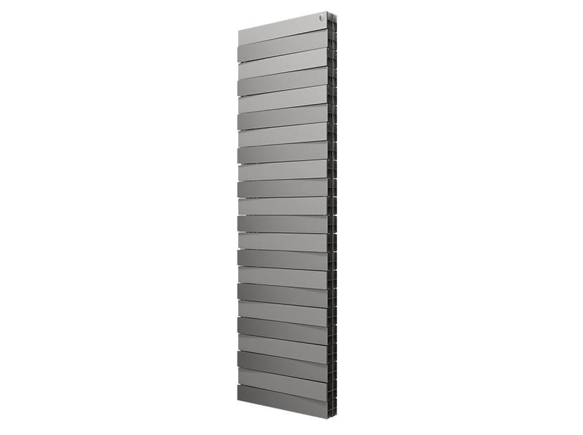 фото Радиатор биметаллический royal thermo pianoforte tower/silver satin 18 секций