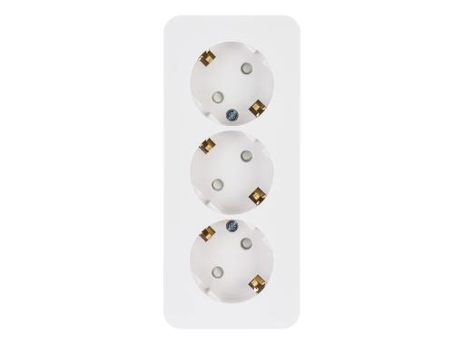 Изображение товара Розетка Schneider Electric Blanca 3 гнезда с заземлением IP 20 белая открытая установка
