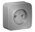 Изображение товара Розетка SCHNEIDER ELECTRIC Blanca 16А 250В для открытой установки алюминий