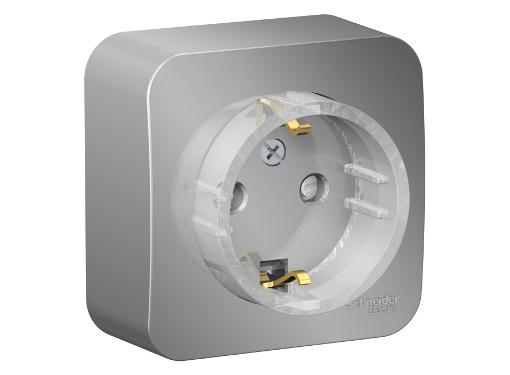 Изображение товара Розетка SCHNEIDER ELECTRIC Blanca 16А IP20 для открытой установки алюминий