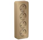 Изображение товара Розетка SCHNEIDER ELECTRIC Blanca 4 гнезда без заземления IP20 16А титан