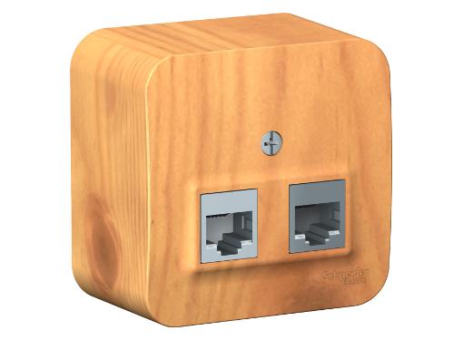 Изображение товара Розетка компьютерная RJ45 категория 5e Blanca Ясень Schneider Electric
