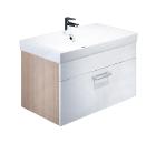 Тумба для ванной комнаты с раковиной IDDIS Mirro 80 см MIR80W0i95+0018000i28