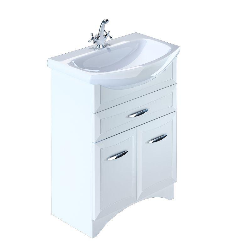 Тумба для ванной комнаты с раковиной Milardo Vic75w1m95+0027500m28