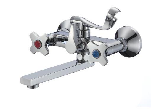 Изображение товара Смеситель для ванны Роската из силумина с хромовым покрытием и душевой лейкой