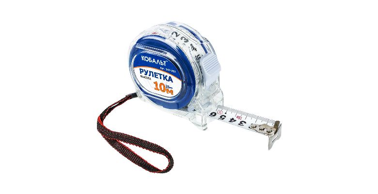 Рулетка КОБАЛЬТ 10м х 25мм (247-293)