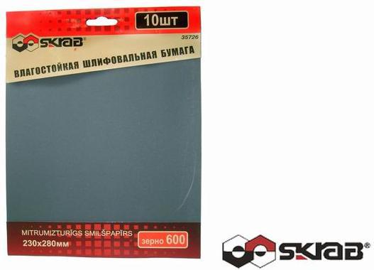 

Бумага наждачная Skrab 35720, 35720