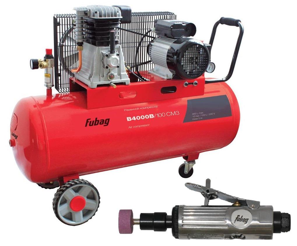 

Компрессор Fubag B4000b/100 СМ3 + Шлиф. машина gl103