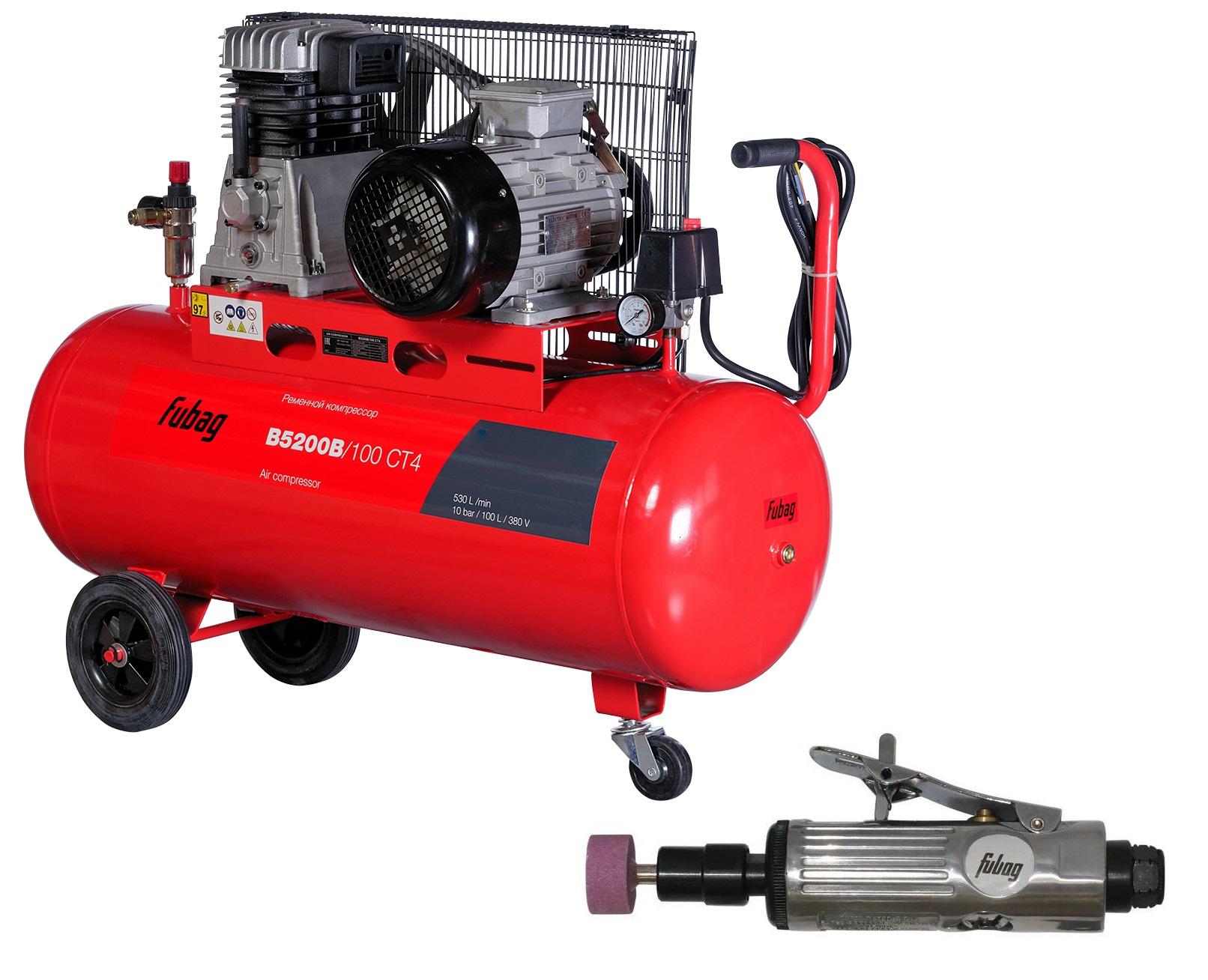 

Компрессор Fubag B5200b/100 СТ4 + Шлиф. машина gl103