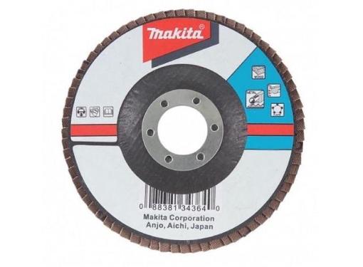 Изображение товара Круг лепестковый торцевой MAKITA D-27252 115х22мм К80 для шлифовальных работ