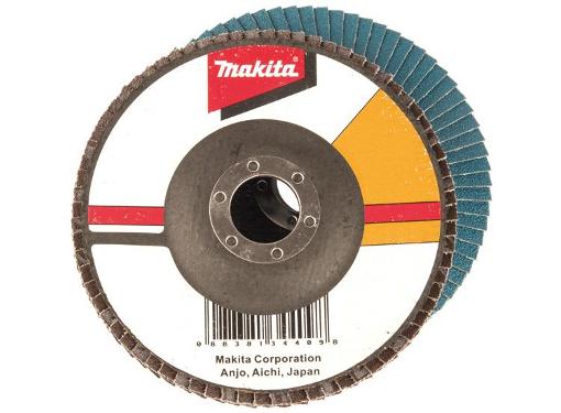 Изображение товара Круг лепестковый торцевой MAKITA D-27280 125x22мм К40 для обработки металла и пластика