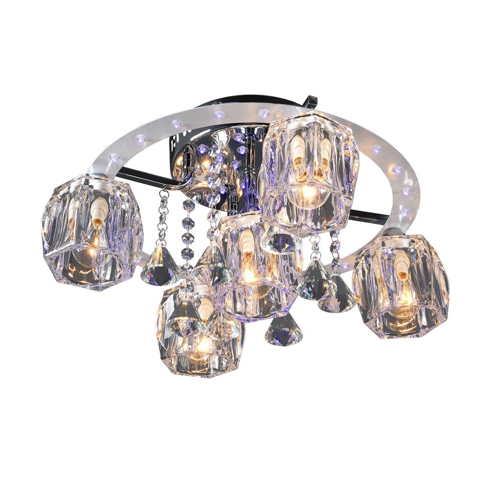

Люстра МАКСИСВЕТ Геометрия 1-1608-5-cr-led y e14