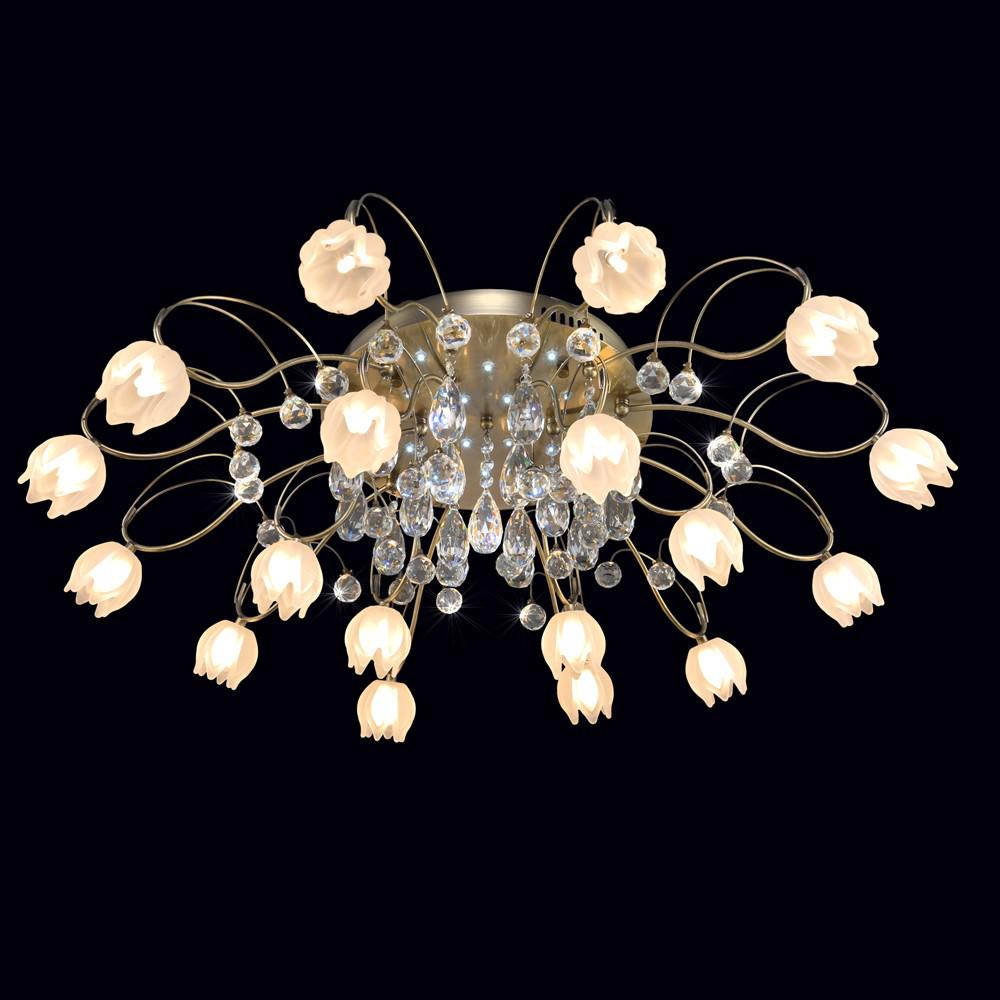 

Люстра МАКСИСВЕТ Флористика 1-7447-18-ab-led y g4