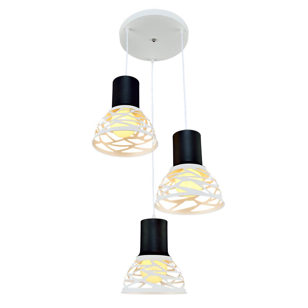 

Люстра МАКСИСВЕТ Модерн 2-4980-3-wh+bk e27