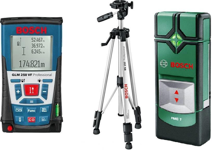 

Дальномер Bosch Glm 250 vf + ШТАТИВ (0.615.994.02j) + Детектор pmd7