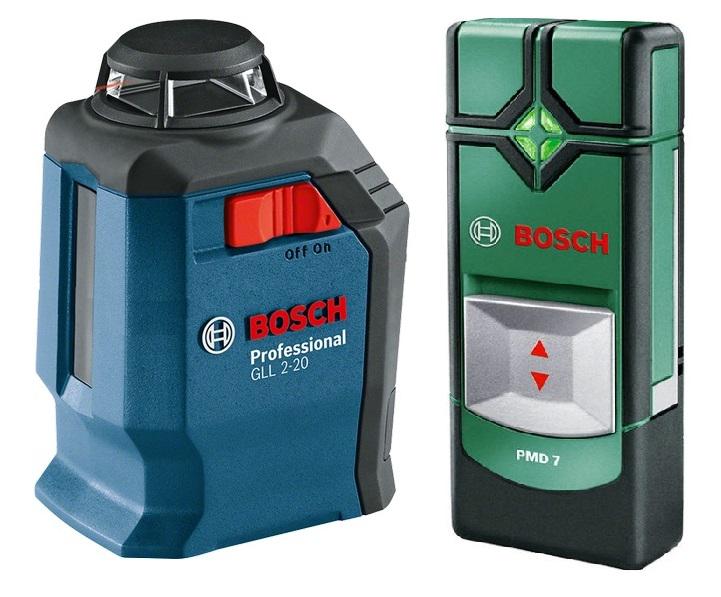 

Уровень Bosch Gll 2-20 + bm3 + кейс (0.601.063.j00) + Детектор pmd7