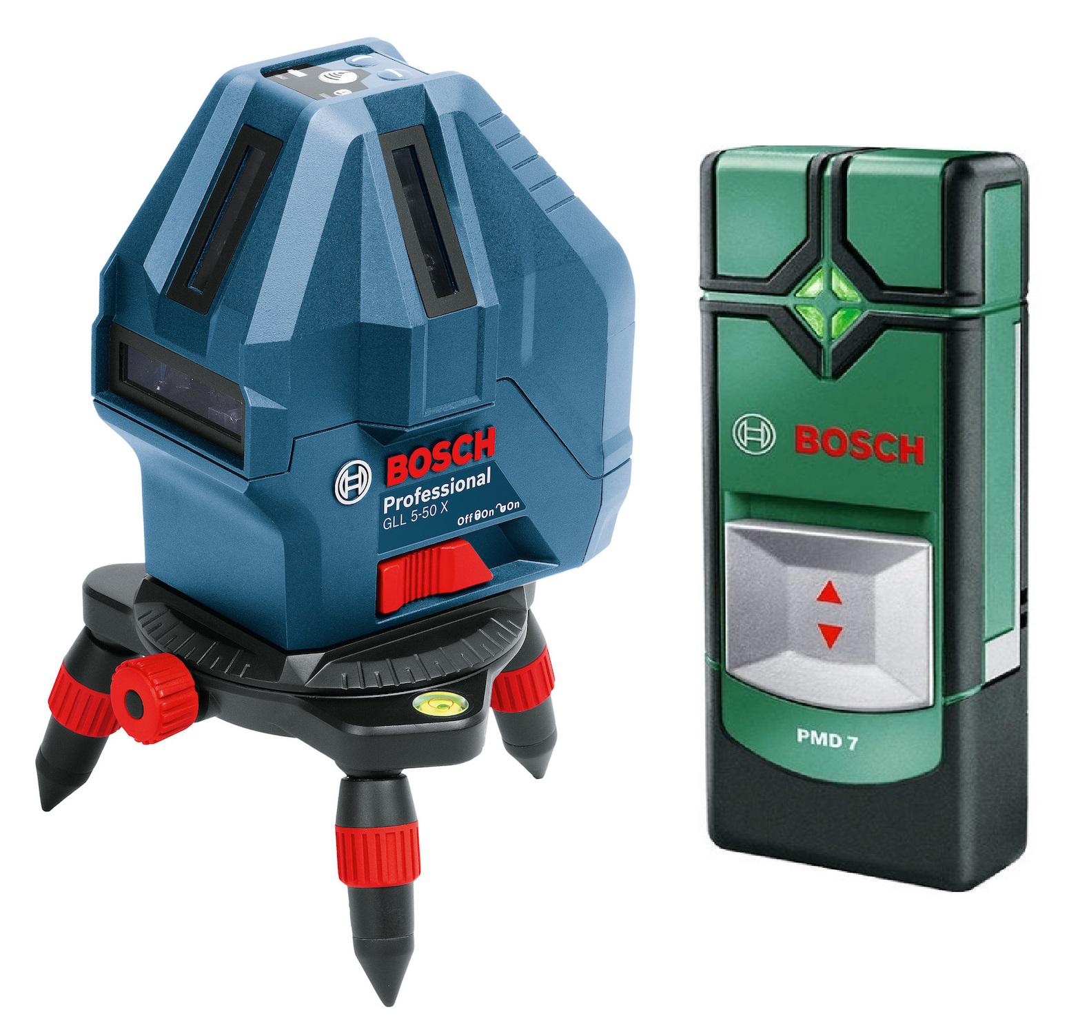 

Уровень Bosch Gll 5-50 + мини штатив (0.601.063.n00) + Детектор pmd7