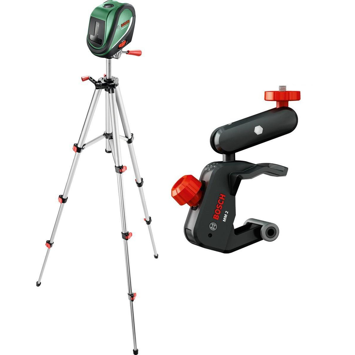 Bosch UNIVERSALLEVEL 2 Set (0603663801) со штативом. Лазерный нивелир Bosch 0.603.663.801. Лазерный уровень Bosch UNIVERSALLEVEL 2 Set (0603663801) со штативом. Подставка для лазерного уровня Bosch.