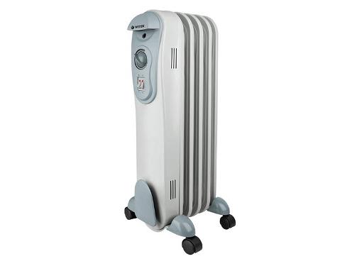 Изображение товара Масляный обогреватель VITEK VT-2120(GY) 1000Вт 5 секций для обогрева 15м2