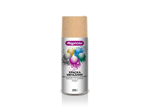 Изображение товара Краска MAGICLINE 2110 металлик золотистая 265г RAL 310M для декора и ремонта