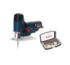 Набор BOSCH Лобзик GST 12 V-LI (06015A1001) без акк. и з.у,Набор бит 2607017319
