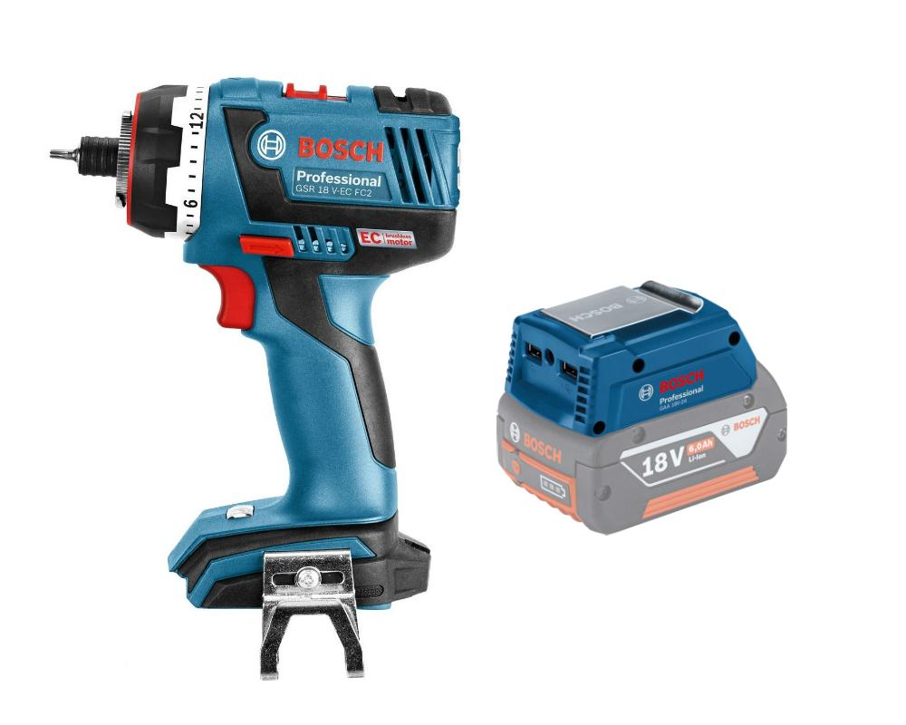 

Набор Bosch Шуруповерт аккумуляторный gsr 18 v-ec fc2 (0.601.9e1.102),Адаптер gaa 18v-24