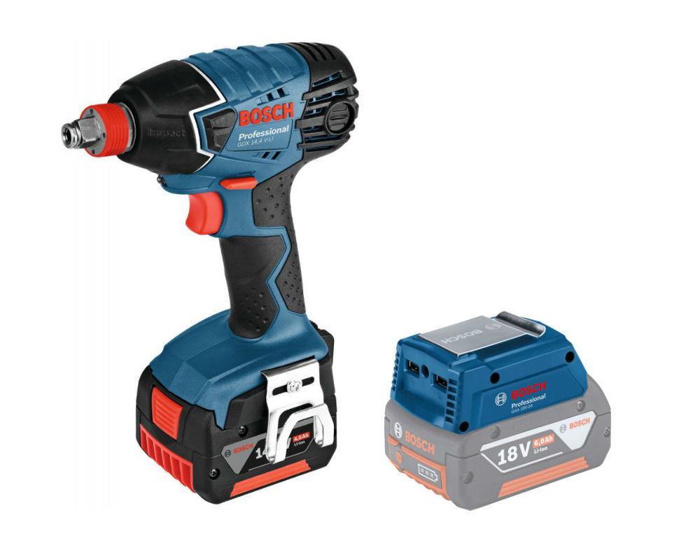 

Набор Bosch Гайковерт аккумуляторный gdx 18 v-li (0.601.9b8.101),Адаптер gaa 18v-24