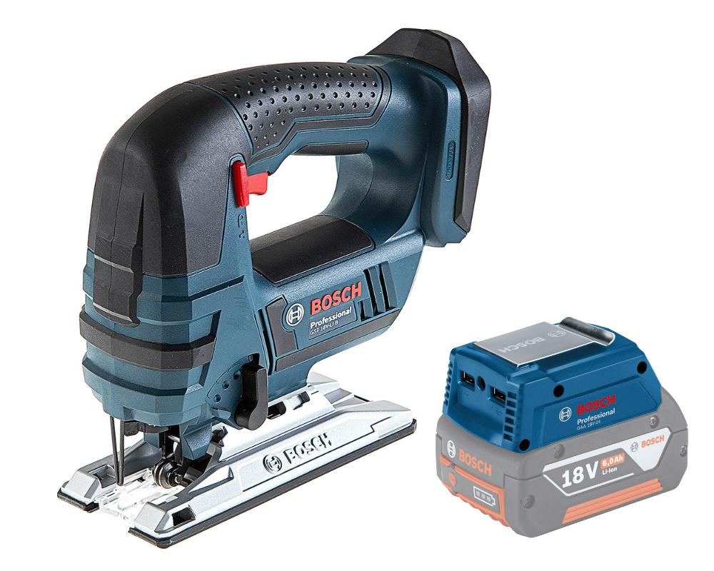 

Набор Bosch Лобзик gst 18 v-li b (0.601.5a6.100),Адаптер gaa 18v-24